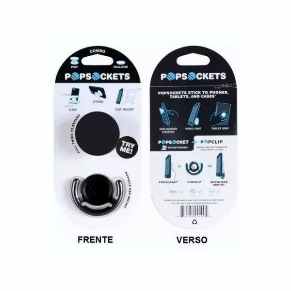 Pocket Socket Suporte P/ Celular + Suporte Veicular Pop Combo Fashion Phone