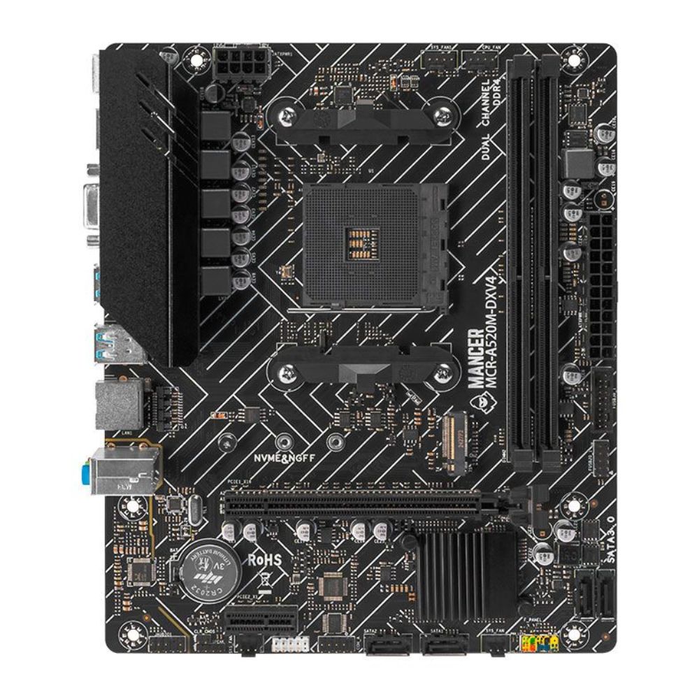 Computador Gamer Amd Ryzen 5 5600, SSD 512Gb, RAM 16GB (2x8Gb) Gab-Gamer PG-APS-RGB01, Placa de Vídeo RX 7600 GDDR6 8GB