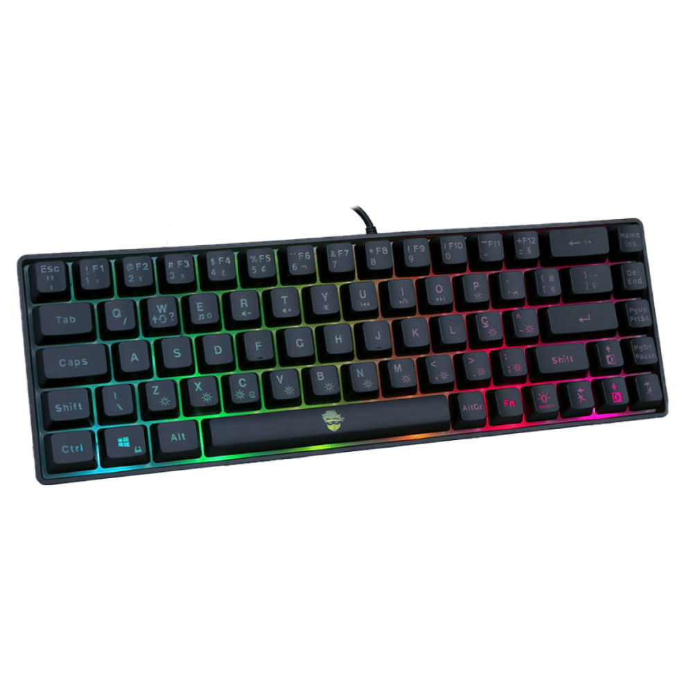 Teclado Gamer Ninja Black Noir, RGB, Switch Membrana, ABNT2, Black, TC-GN-BKNR