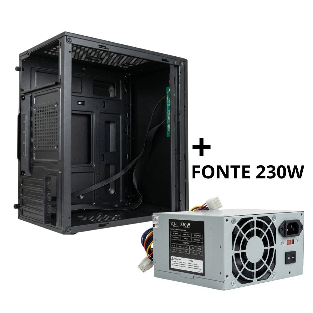Gabinete Office TCN Com Fonte 230W - Preto