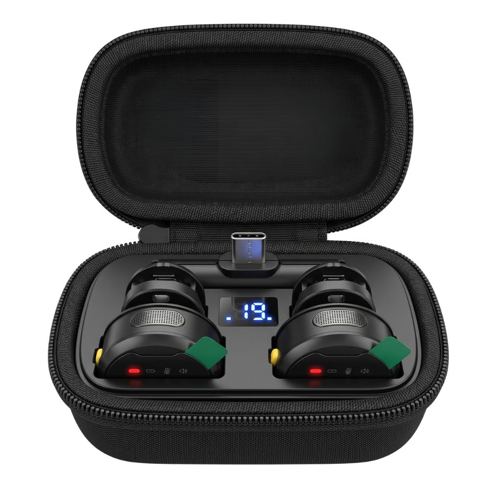 Microfone Lapela Duplo Sem Fio Agold Mcf-38 Redução Ruído