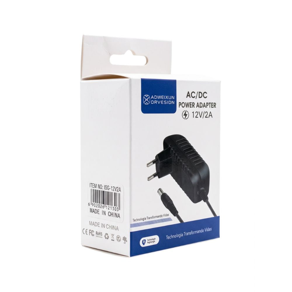 Adaptador Fonte De Energia 12v 3a, Aoweixun Fonte de Alimentação Aoweixun 12V 3A Adaptador de Energia Bivolt para CFTV,