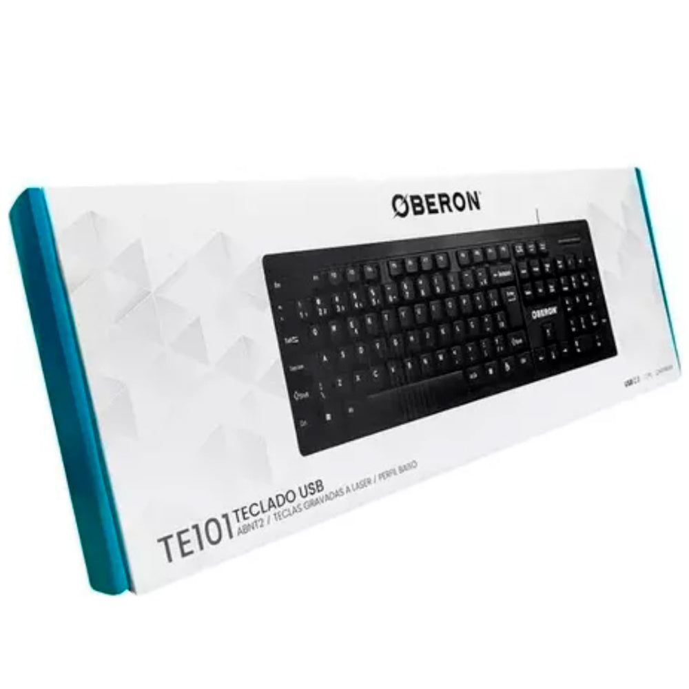 Teclado USB para Computador Padrão ABNT2 Preto OBERON - OR-TE101