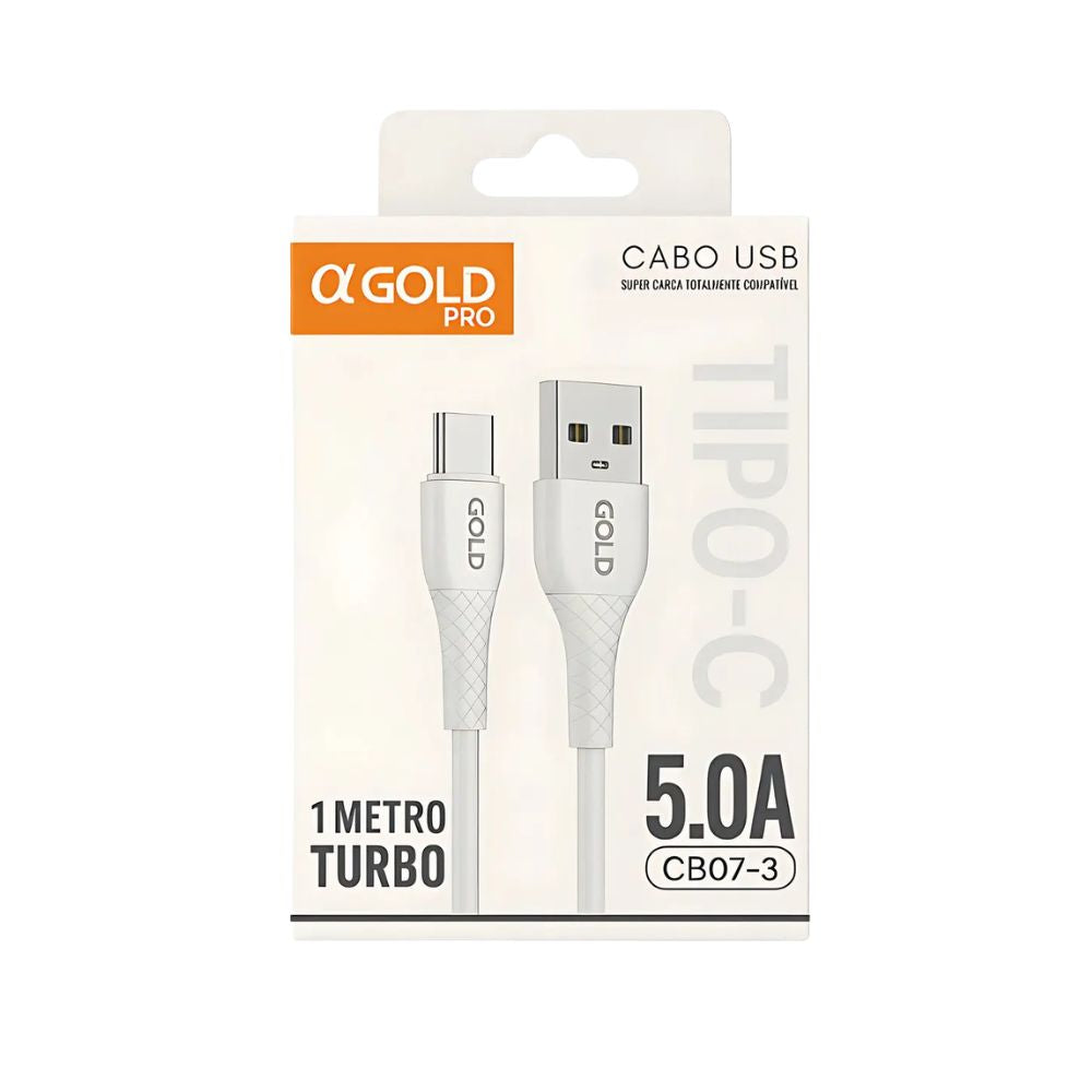 Cabo Usb Super Carga A'gold Pro 5.0a Cb07-3