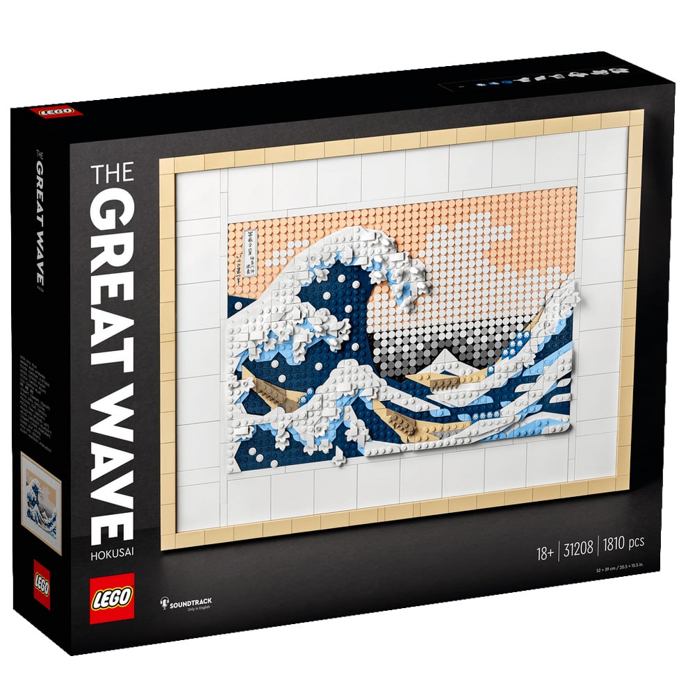 LEGO Art Hokusai A Grande Onda 31208 Com 1.810 Peças, Kit de Construção