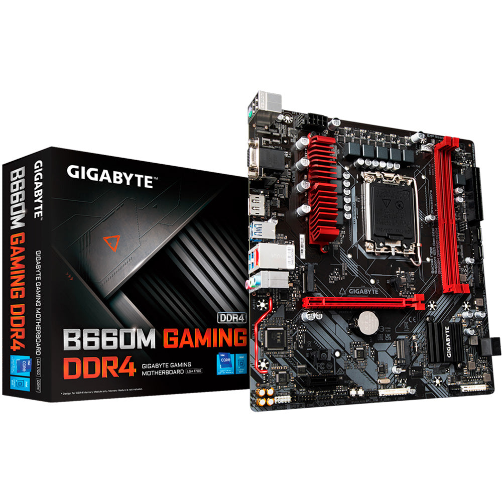 Placa Mãe Gigabyte B660 Gaming, Intel LGA 1700, mATX, DDR4, RGB - B660M GAMING DDR4