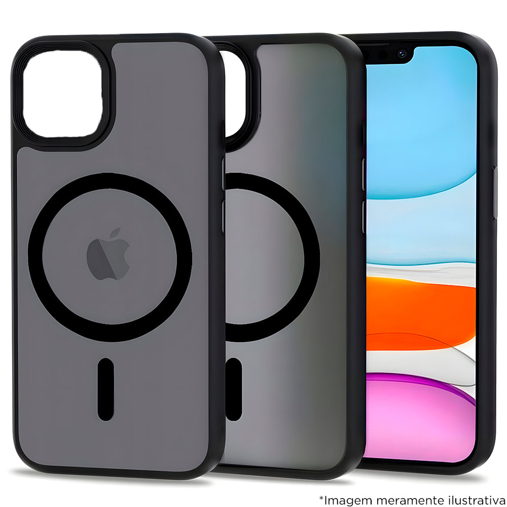 Capa Para iPhone 11, Com Suporte Para Carregamento Magnético, Magnetic Collection, Preto