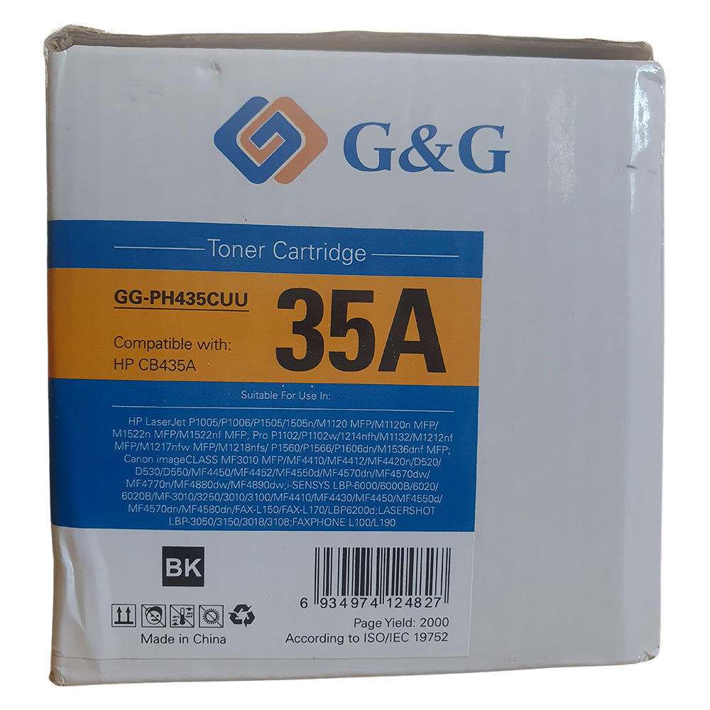 Toner Compatível HP 35A G& G Para HP M127FN | M127FW | M125 | M201 | CF283A | 83A