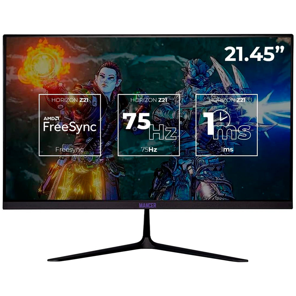 Monitor Gamer Mancer Horizon Z21, 21.45 Pol. Va, Full HD, 1ms, 75Hz, FreeSync, VGA/HDMI, MCR-HZN21-BL1