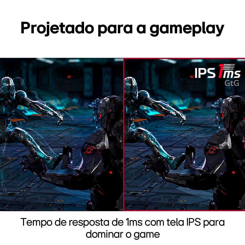 Monitor Gamer LG UltraGear 24 Full HD, 144Hz, 1ms, IPS, HDMI e DisplayPort, 99% sRGB, HDR, FreeSync, VESA 24GN60R-B.AWZM