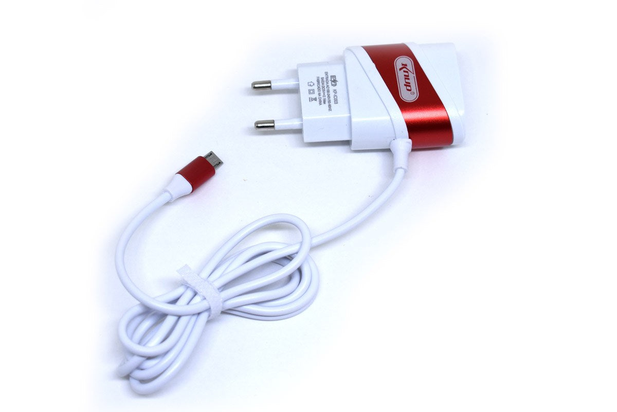 Carregador De Celular 2.1A Knup KP-IC003+ Vermelho