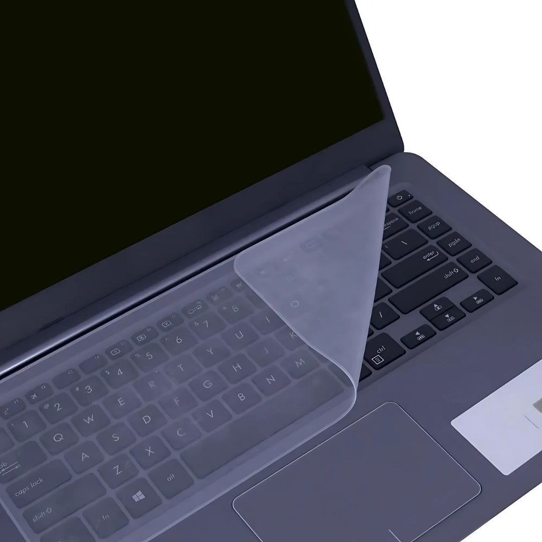Protetor de Teclado em Silicone Transparente Para Notebook 13" e 14", Antipoeira e Lavável – BringIT