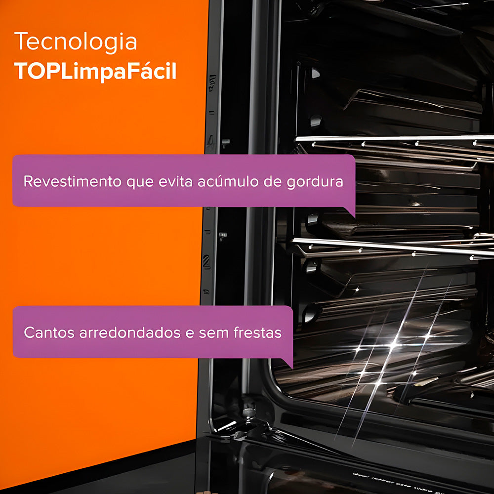 Forno de Embutir a Gás Continental 50L Com TOPLimpaFácil (OC4GM)