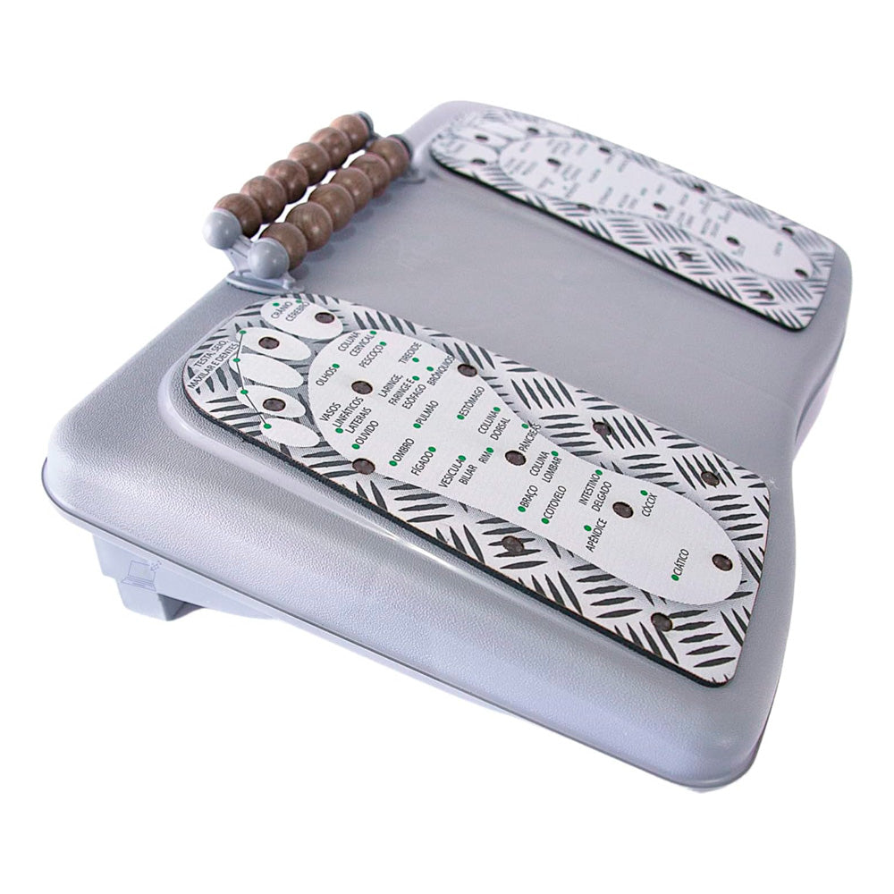 Apoio Ergonômico para Pés com Massageador Magnético, Ajustável - Reliza Ergolight