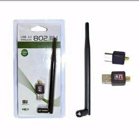 Adaptador Wi-Fi Usb Com Antena 802.iin 900 mbps Wireless