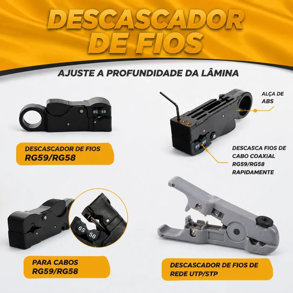 Kit Ferramentas Rede Informática Testador Lan Crimpar Rj45 Verde