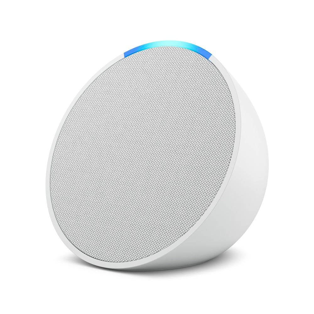 Echo Pop Smart Speaker Com Alexa, Controle De Voz, Wi-Fi, Alto Falantes Potentes - Branco