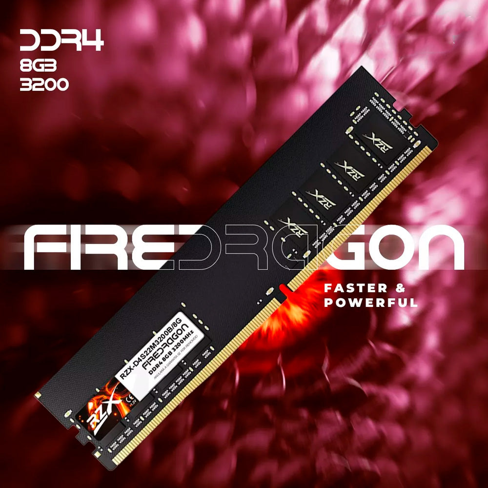 Memória RAM Desktop 8GB 3200MHz DDR4 FireDragon - RZX