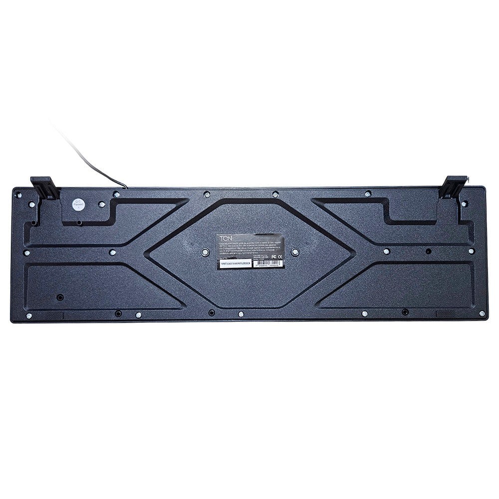 Teclado USB Slim, Plug and Play TCN, ABNT2, 105 Teclas, Cabo 1,7m, TCN950 - Preto
