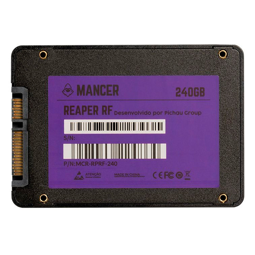 SSD Mancer Reaper RF, 240GB, Sata III 6GB/s, Leitura 500 MB/s, Gravacao 450 MB/s, MCR-RPRF-240
