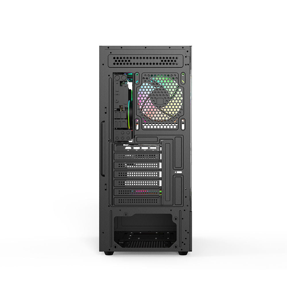 Gabinete Gamer Aquário C3Tech MT-G860BK, Mid Tower, Vidro Temperado, Compatível Water Cooler, S/ Fonte, Preto - Aquarius