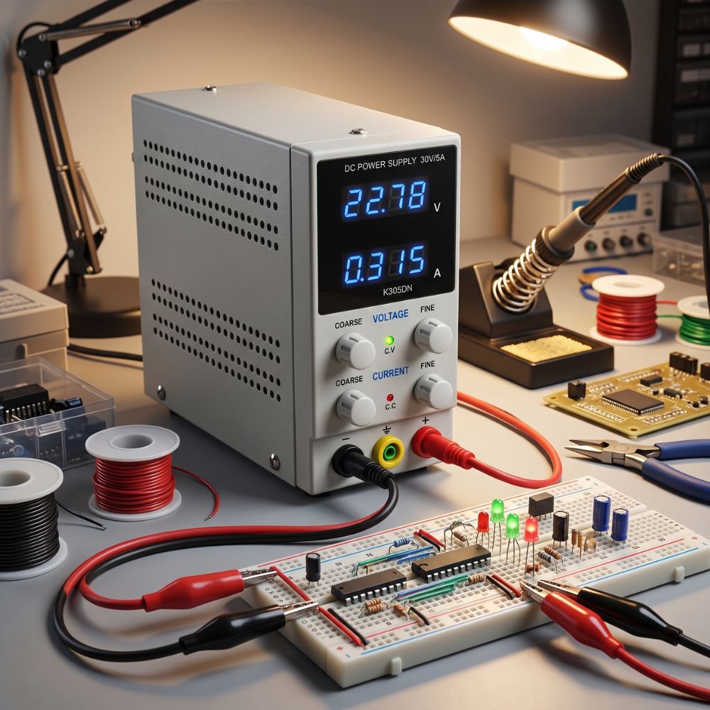 Fonte de Bancada Aida K305dn, Alimentação 30v 5a 4 Dígitos Bivolt Bancad