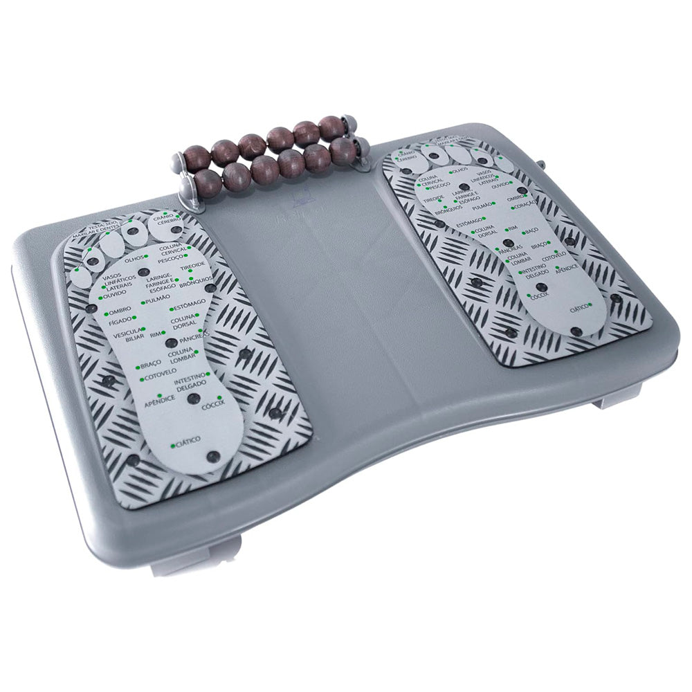 Apoio Ergonômico para Pés com Massageador Magnético, Ajustável - Reliza Ergolight