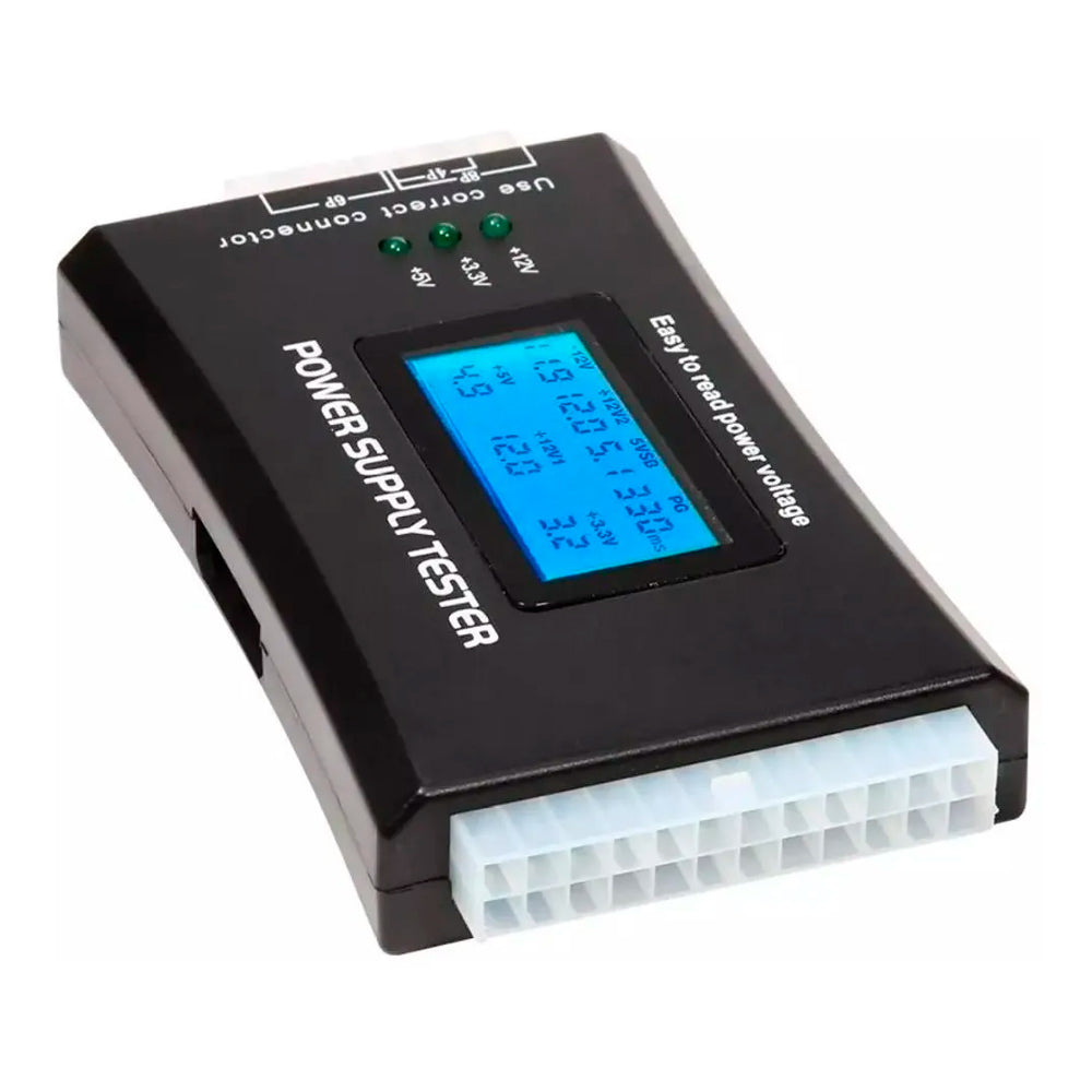 Testador De Fonte de Alimentação IV, Com Tela LCD, 20/24 Pinos ATX, SATA, HDD