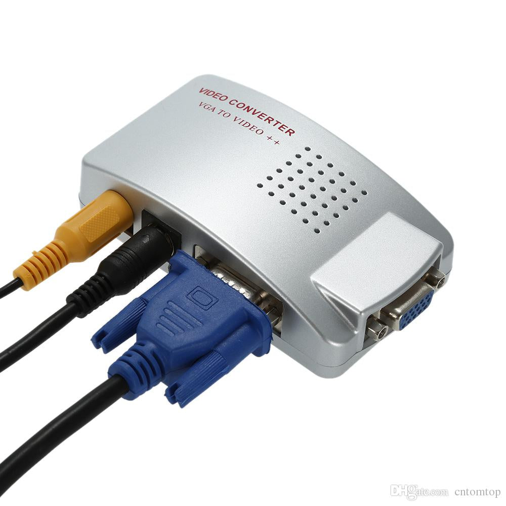 Conversor PC TV De Vga Para AV com Saídas S-vídeo E Vga Rca Alta Resolução Xtrad XT-5555