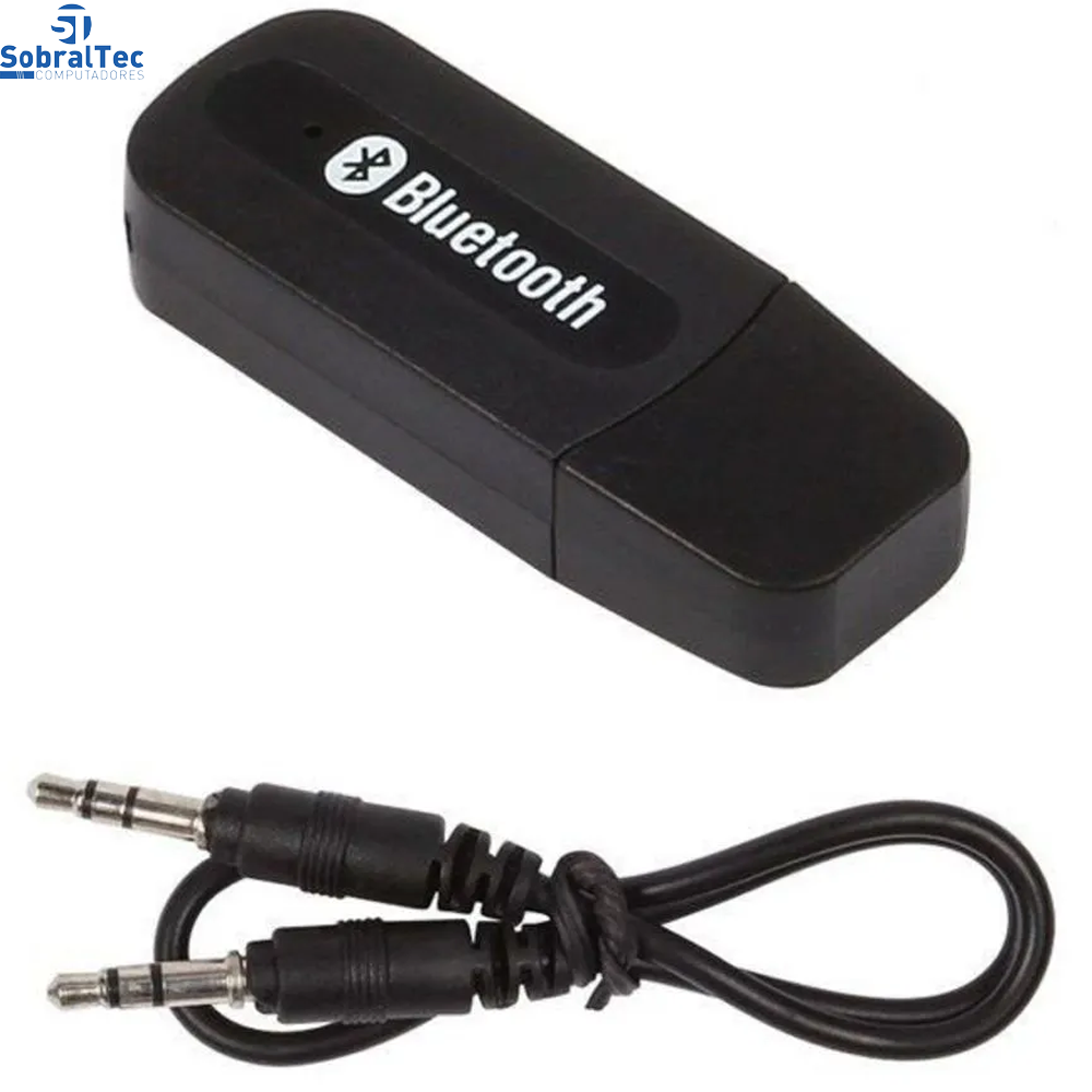 Adaptador Áudio Receptor Música Bluetooth Usb Veicular E Som