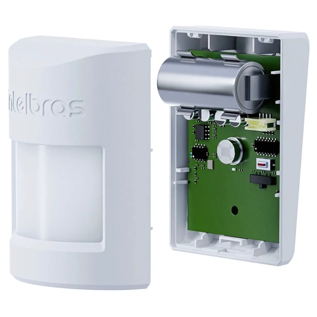 Sensor de Movimento Sem Fio Intelbras IVP 1000 PET SF–PIR, Pet Immunity até 20 kg, Alcance 12m, 3 Níveis