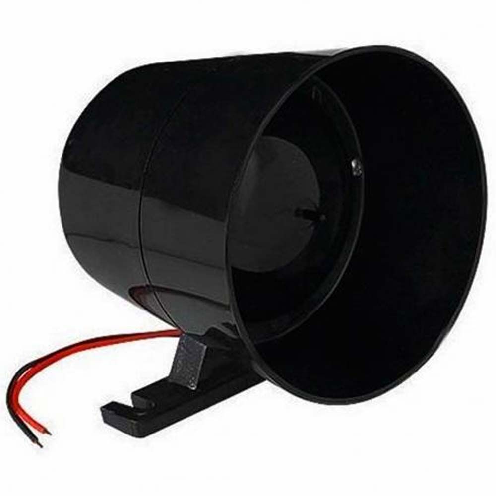 Sirene de Alta Potencia Piezo Securi Service 120 DB 12V Preta