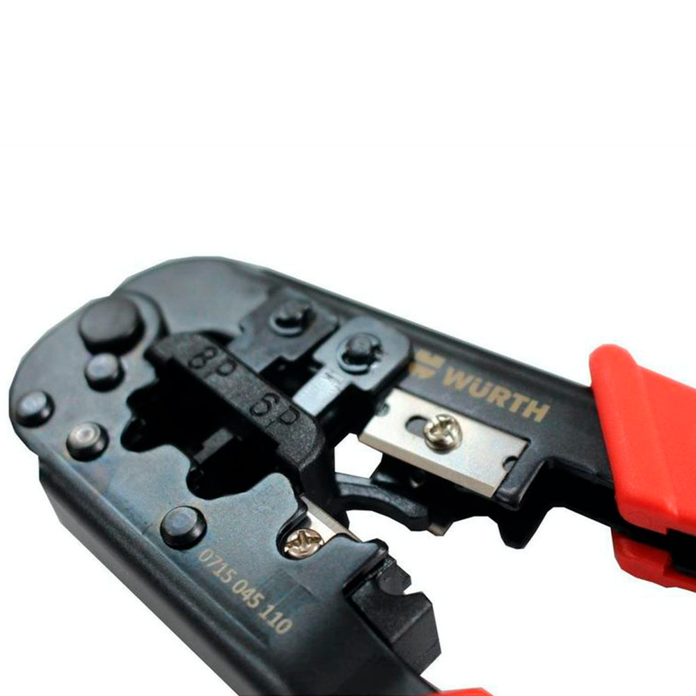 Alicate Crimpador RJ11-RJ12-RJ45 Cat 6 - Profissional, Wurth - 0715045110