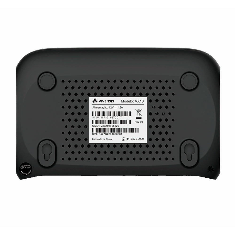Receptor de TV Digital Vivensis, Full HD, Smart Via Satelite, VX10, Bivolt, Preto
