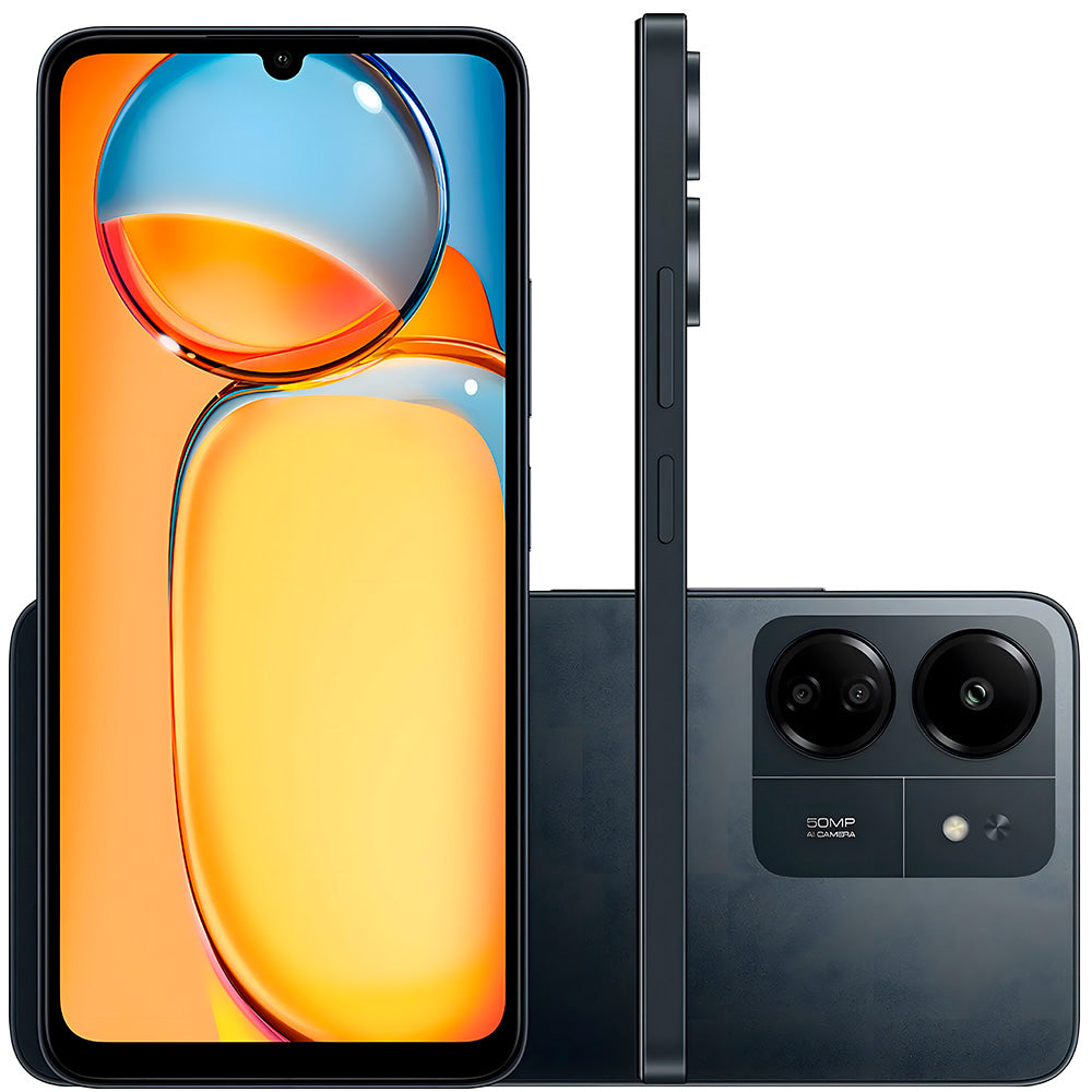 Smartphone Xiaomi Redmi 13C Dual SIM, 4GB RAM, 128 GB ROM, Midnight Black