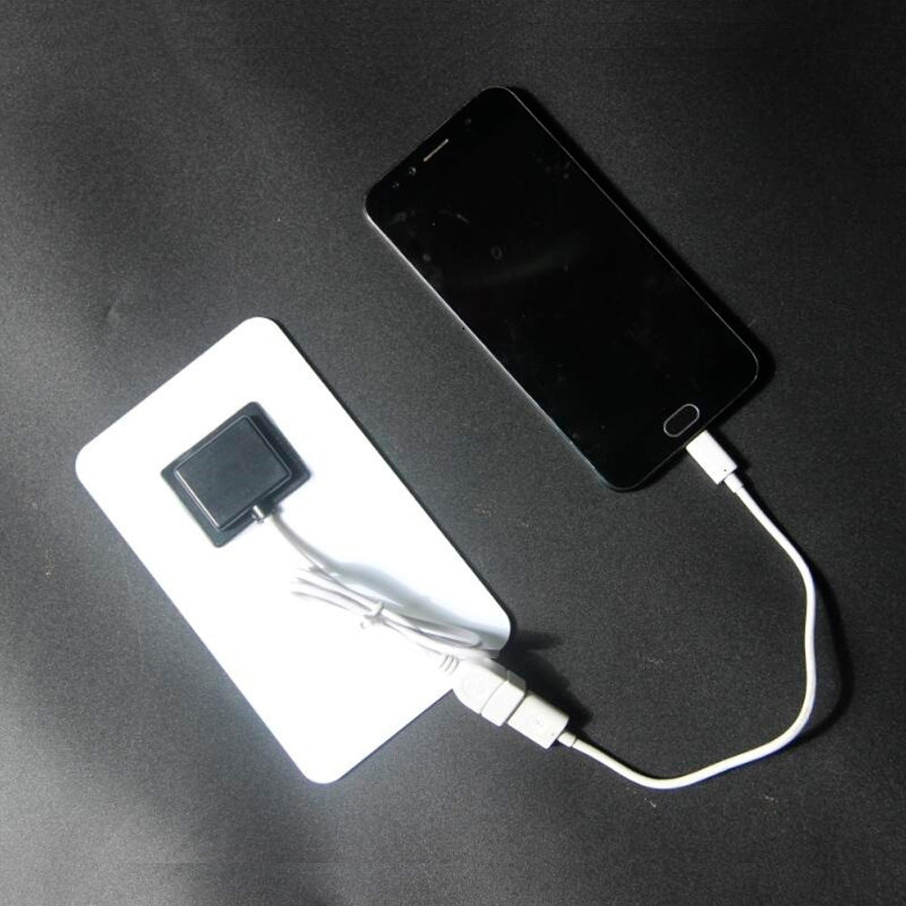 Painel Solar Externo Portatil, À Prova D'Água, Com Entrada USB, 157mm x 94mm