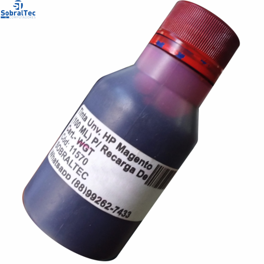 Tinta Unviversal  Compativel HP Magento 100 ML Para Recarga De Cartucho WGT
