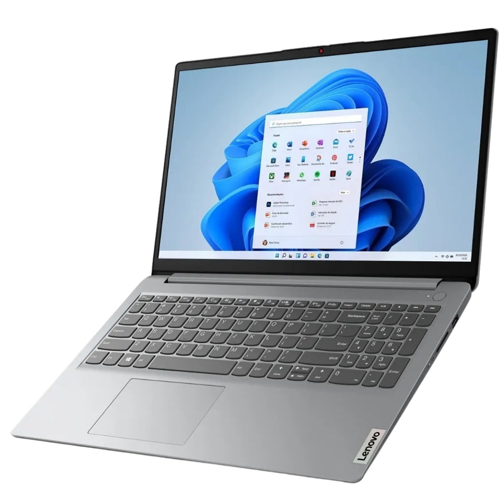 Notebook Lenovo IdeaPad 1, Intel Celeron N4500, 4GB RAM, SSD 128GB, 15IJL7, 82QH0007BR, Tela 15.6