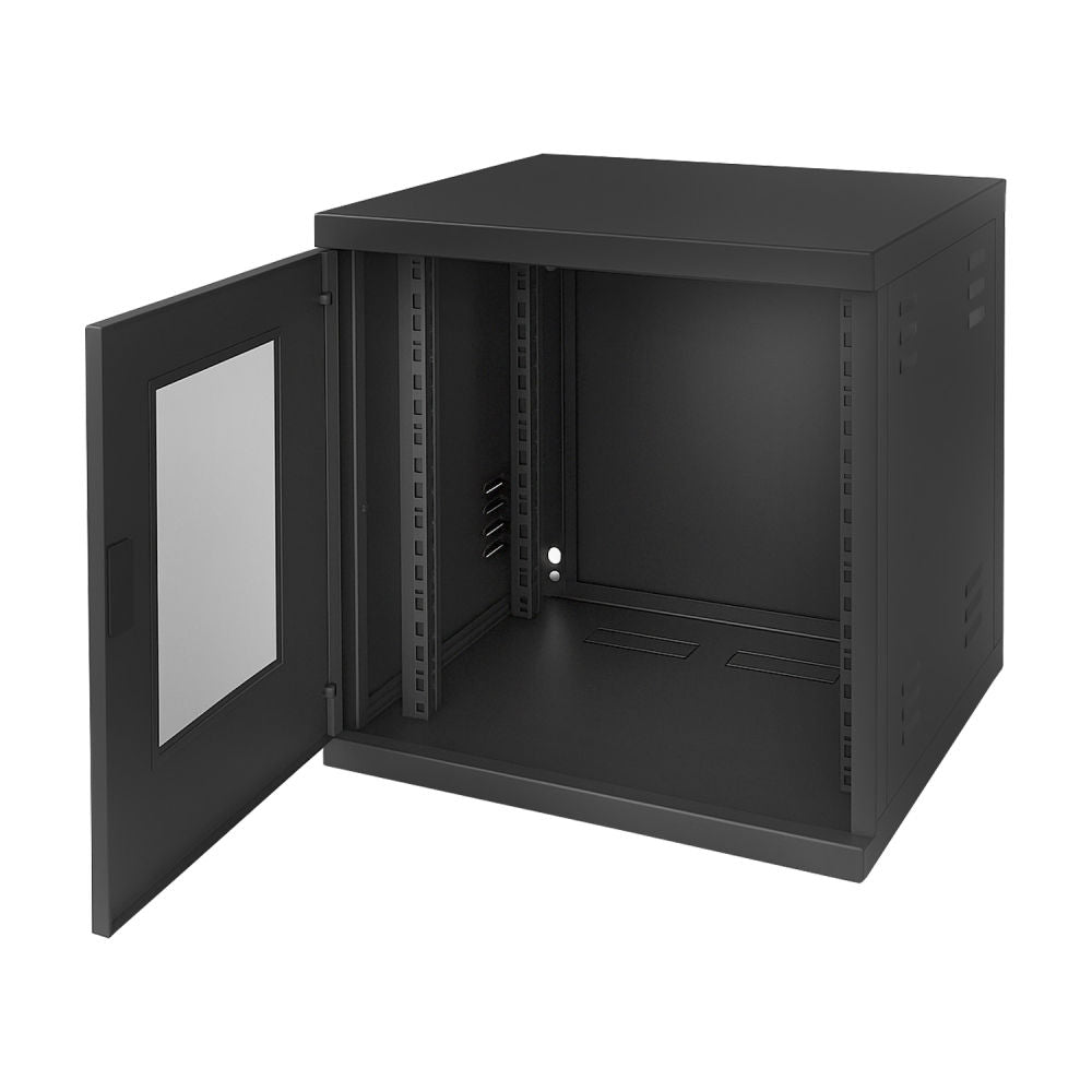 Rack Para Servidor Padrão 19" 10U x 470mm, com Visor de Acrílico, Solda Parede - Max Eletron