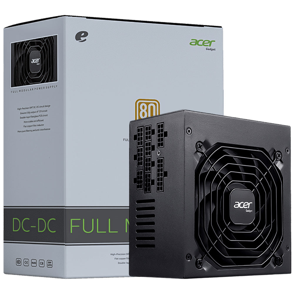 Fonte ATX Gamer 650W Real, 80 Plus Bronze, Full Modular, PFC Ativo, Acer AC650