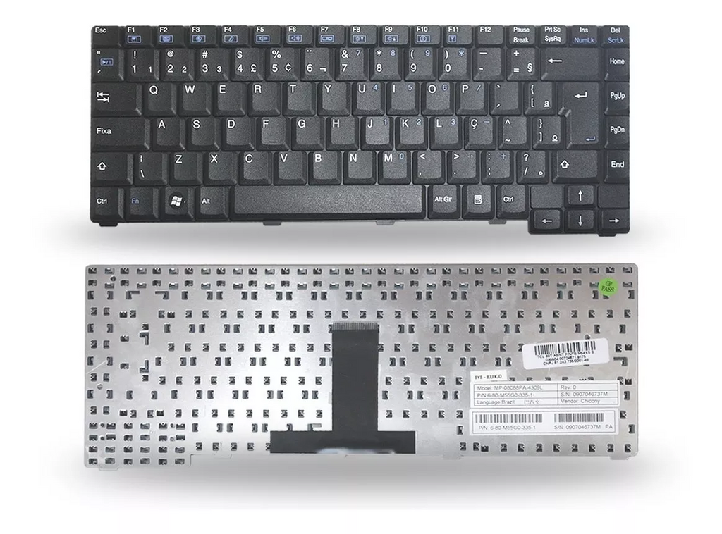 Teclado Notebook Positivo Séries VEZ Mp 03086pa 4304L - Usd