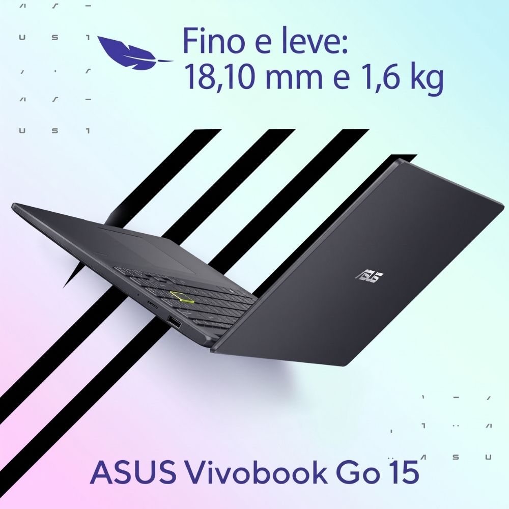 Notebook ASUS Vivobook GO 15, Intel Celeron Dual Core N4500, 4GB, 128GB SSD W11 15,6" LED, E510KA-BR808WS (Star Black)