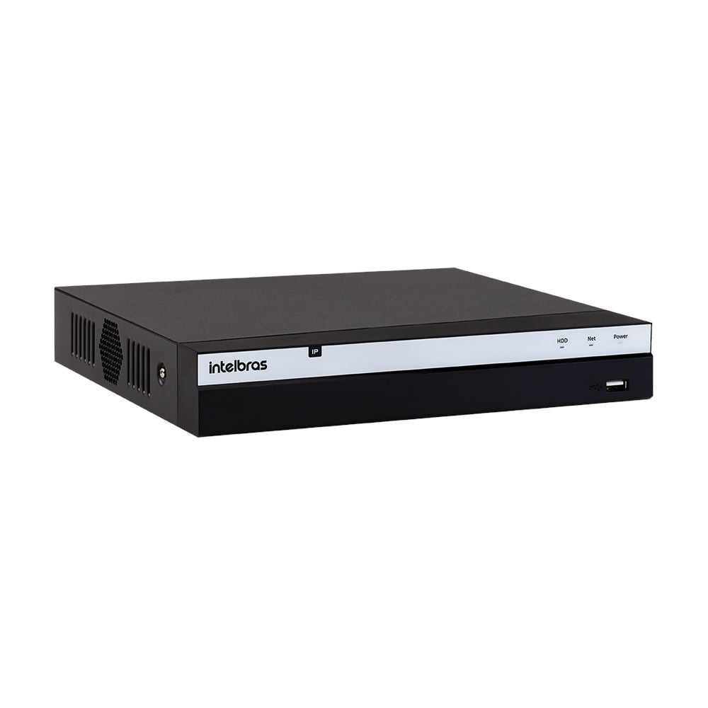 Gravador Digital de Vídeo NVD 8 Canais Intelbras 3308-P-Série 3000 IP PoE 4K Ultra HD 8MP NVD 3308-P-Série 3000