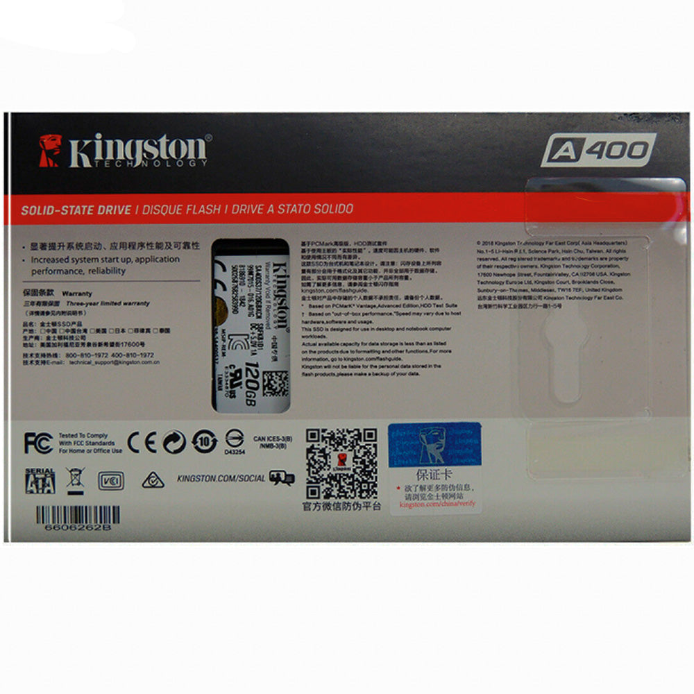 HD SSD Kingston A400 120GB 2.5