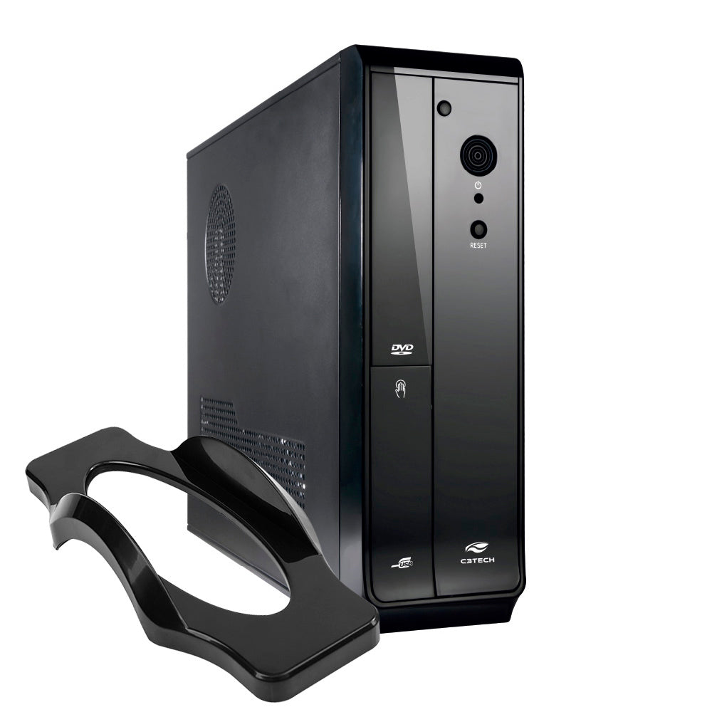 Gabinete Slim Micro ATX DT-110BK Com Fonte PS-200W SFX C3Tech - Preto