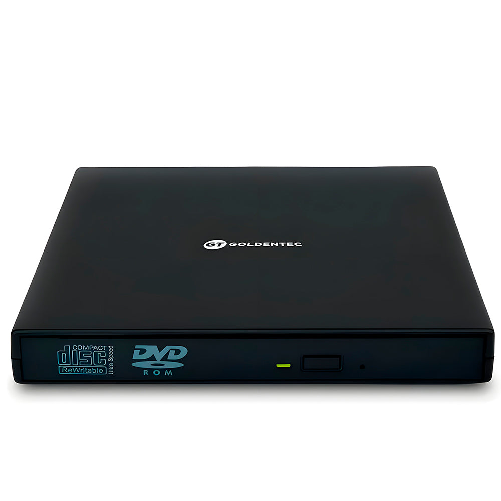 Leitor e Gravador de CD, Leitor de DVD Externo Portátil USB | GT Pop UP GT-Goldentec Preto