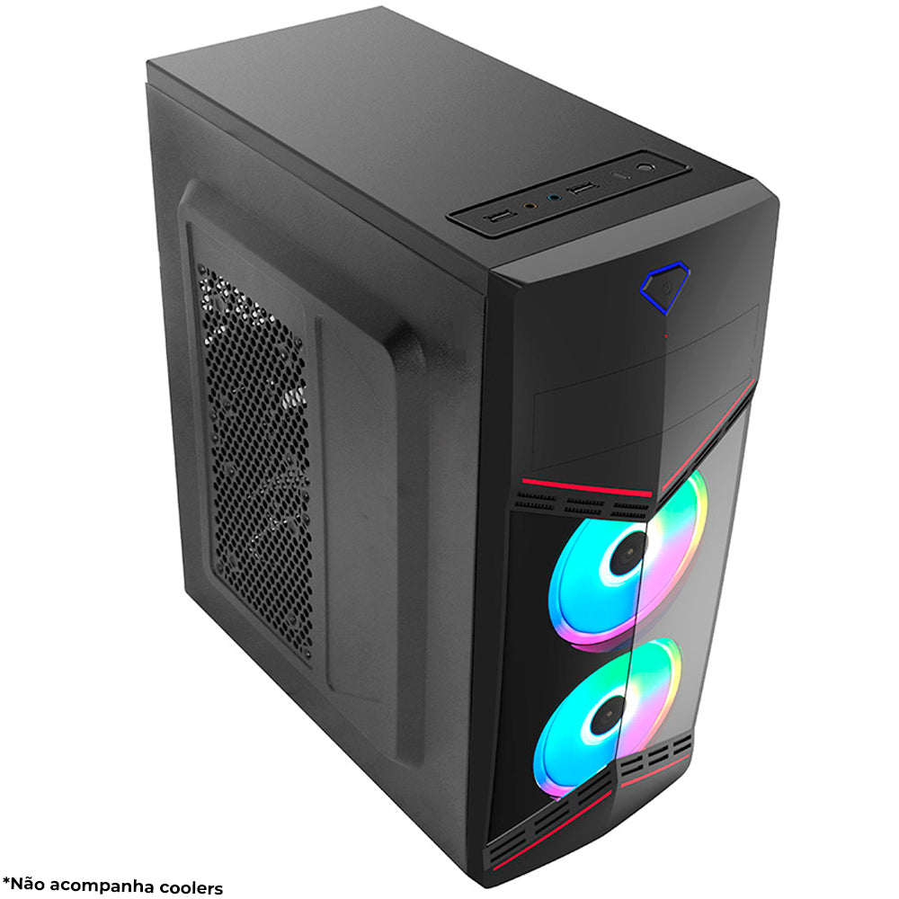Computador Core I3-6100, Placa Mãe AK-H110M, RAM 8GB, SSD 480GB, Gab MT-G90BK, Fonte 500W PS-G500B, Mouse Pad Brinde