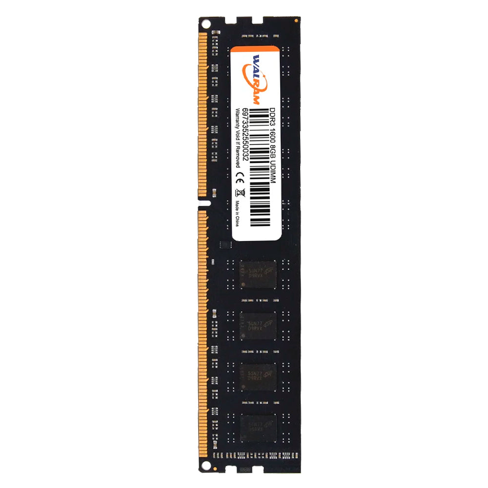 Memória RAM Desktop 8GB DDR3 1600MHz U-DIMM Walram - Preta