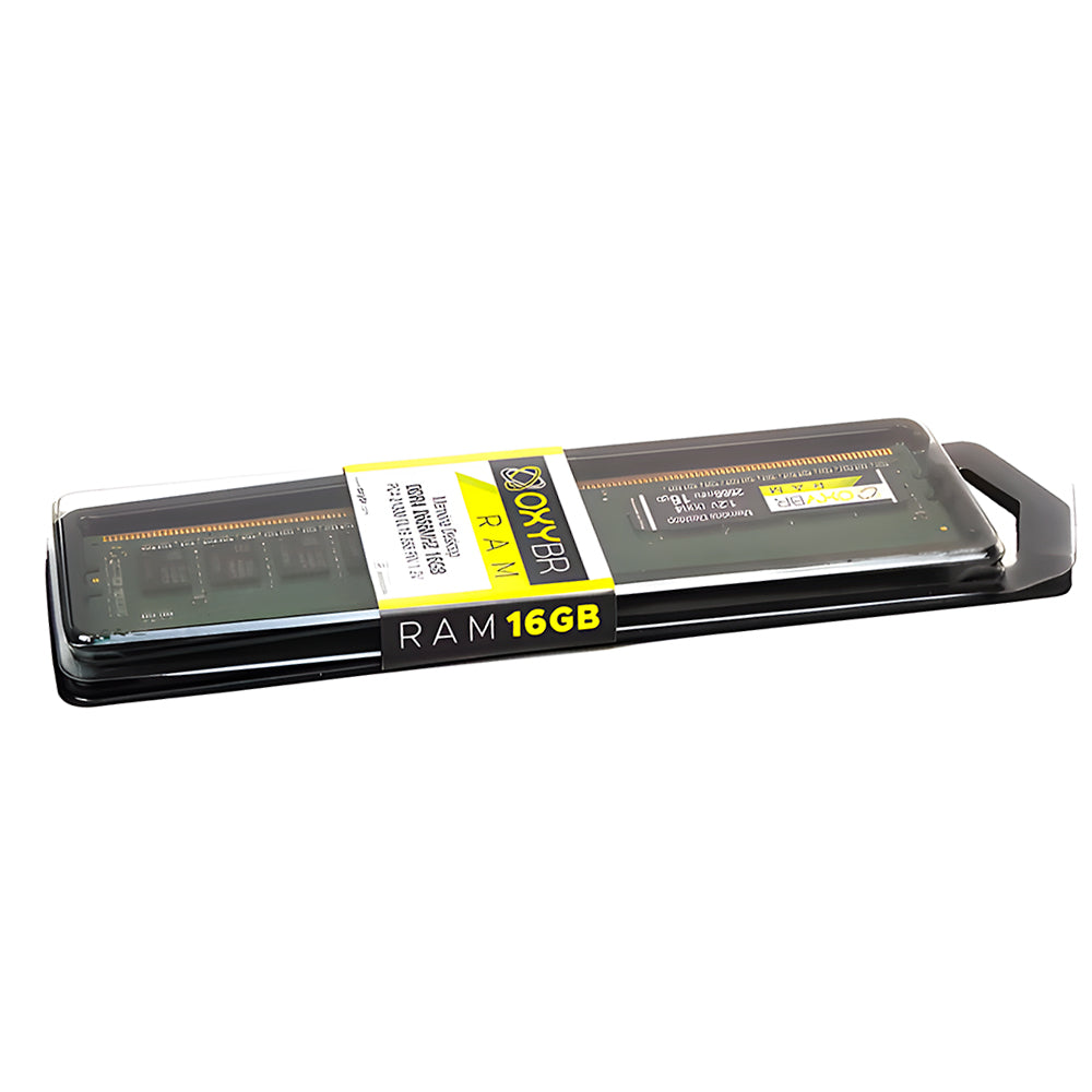 Memória Ram Desktop 16GB 2666MHz DDR4, OXYBR26N19S8/16, CL-19, PC4-21300, DIMM, 1.2V - OxyBR