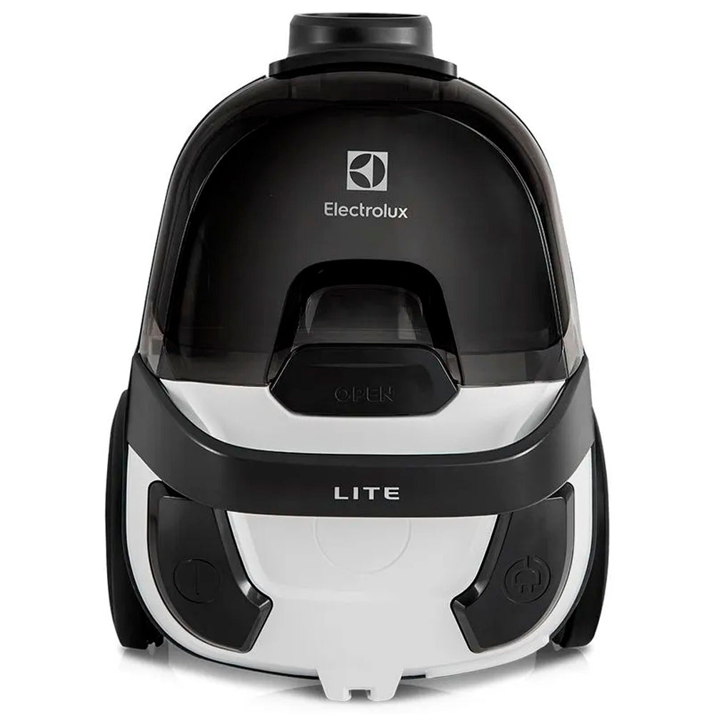 Aspirador de Pó Sem Saco Electrolux 1400W Silencioso Compacto Bocal Sstofados, Retratil LIT31 Preto e Branco 220v